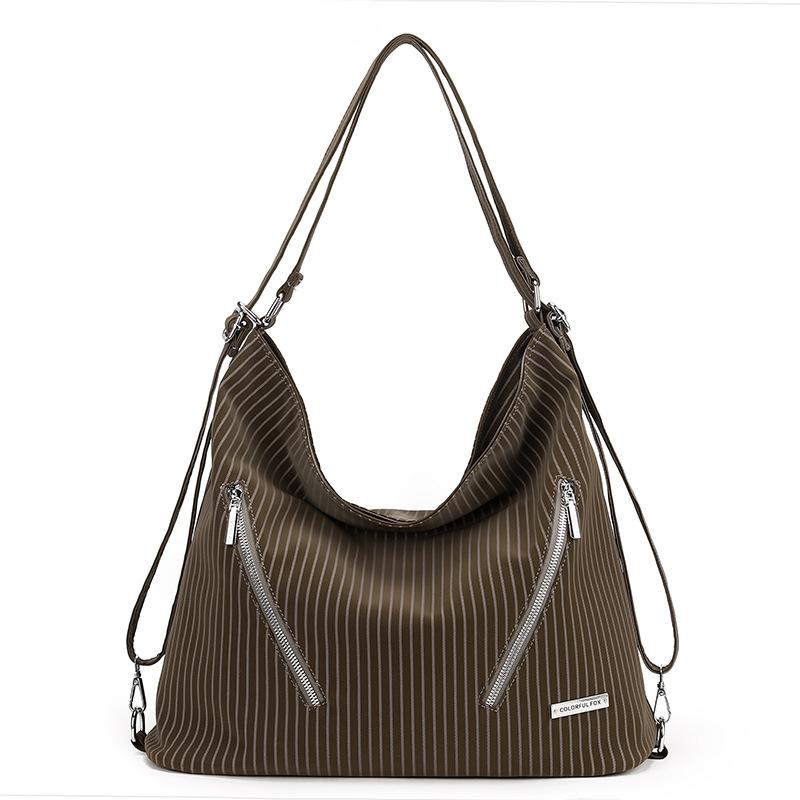 Niche Texture Soft Leather Large Capacity Backpack Casual Multi-functional Backpack Single Shoulder Messenger Bag