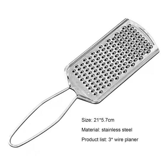 3 szt. tarek do ogórków polerowana powierzchnia uchwyt wygodny stal nierdzewna dobry uniwersalny ziemniak marchew cytryna ser przybory kuchenne