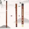 Dizi Chinesische Piccolo Flöte in C-Tonart Handwindinstrument Flöte mit chinesischem Knoten Aufbewahrungstasche für Kinder Erwachsene Anfänger Bitterbambus