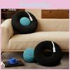Plush Record Player Pillow Round Soft Cushion Home Decor Gift For Music Lovers