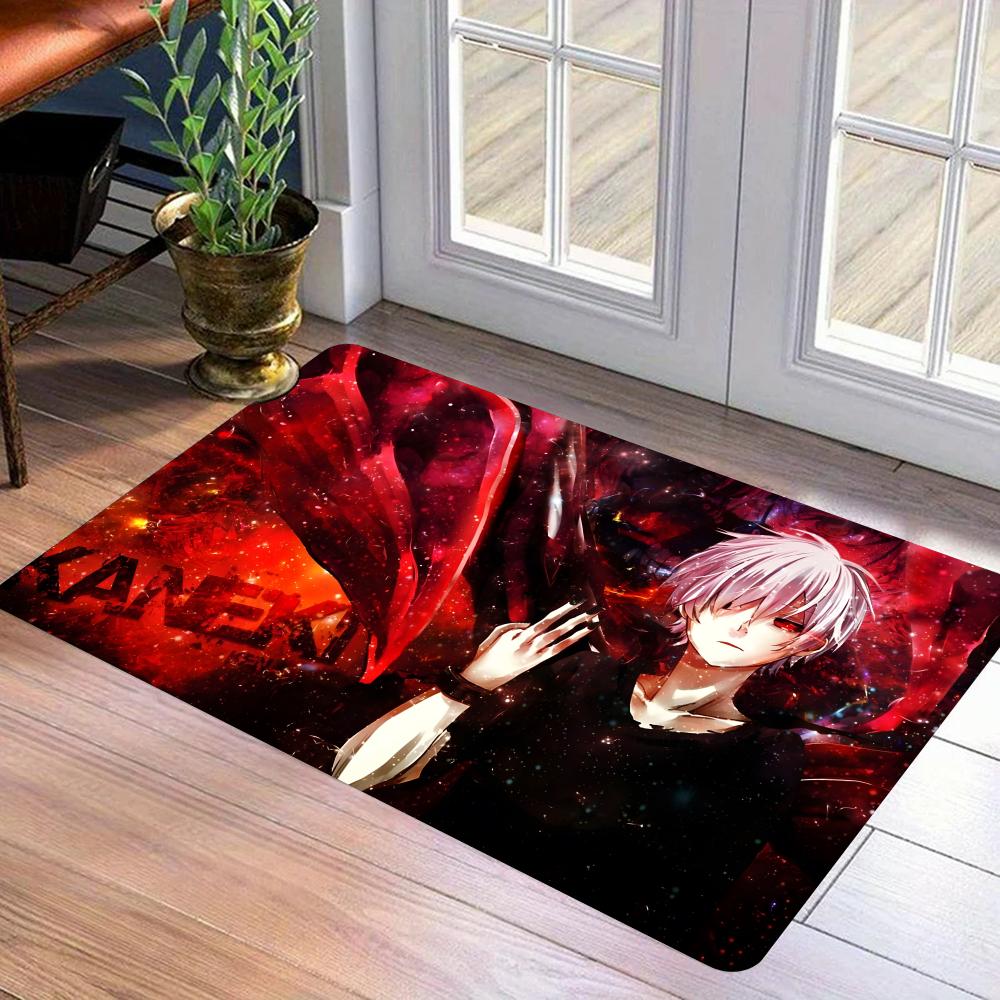 

Tokyo Ghoul Floor Mat Flannel Door Mat Non-Slip Bedroom Living Room Home Decor 40x60cm