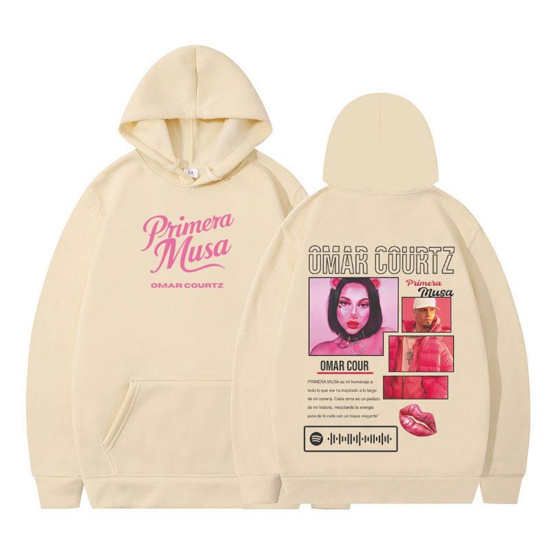 Rapper Omar Courtz Primera Musa 2025 Graphic Hoodie Men Women Hip-hop Pullover Comfort Streetwear Casual Aesthetic Sweatshirts
