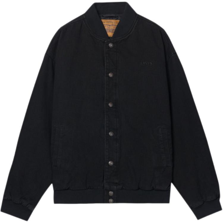 

Levis Повседневная Мода Свободный Однотонный В рубчик Стойка Воротник Куртка с Длинным Рукавом Мужская Куртка 005MZ-0000 XXL