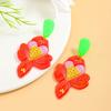 Summer fresh and sweet cartoon flower plate earrings personalized leisure vacation style acrylic earrings earrings