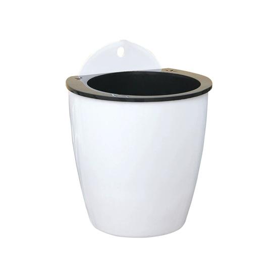 

Hanging Self Watering Planter Flower Pot with Water Reservoir Wick Ropes Hanging Plant Pot for Indoor Outdoor Plants Balcony Decor S білий