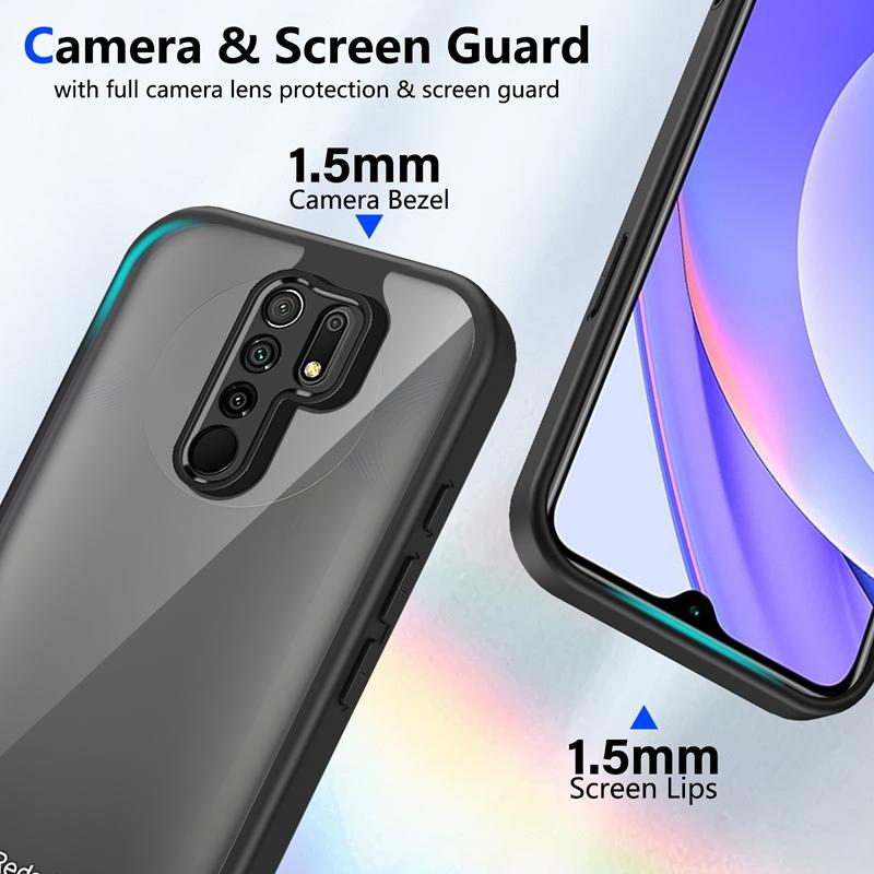 Transparent Silicone Case For Xiaomi Redmi Note 8 7 Note7 Note8 Pro PC Back TPU Bumper Shockproof Clear Phone Cases Cover