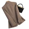 Women Long Sleeve Woolen Suit Jacket Autumn Winter Coat Ladies Office Wool Blazer Female Formal Blazer Thick Outerwear