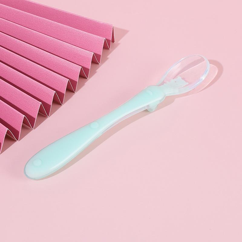 1Pc Silicone Spoon for Baby Consumption, Soft Spoon for Children and Newborns, Silicone Spoon for Baby Complementary Food Feeding