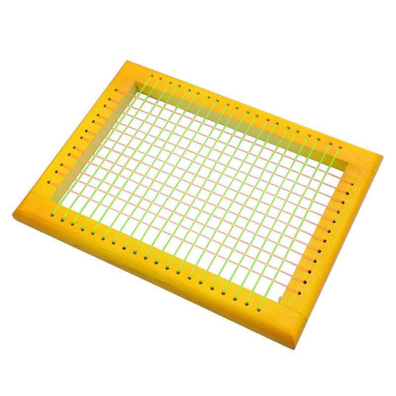 Almofada de Cadeira de Verão Respirável em Malha com Estrutura de Madeira