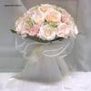Champagne Pink Bridal Bouquet Toss Collection: Faux Flowers, Wedding Dress Photo Prop, Travel Photography, and Gift Set.