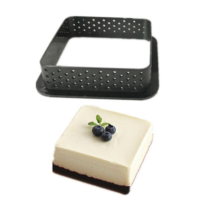 Tart Ring Non-Stick Perforated Food Safe Baking Mold for Homemade Pie Cake Mousse Dessert Party Prep