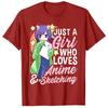 AnimeGirl Just A Girl Who Loves Anime and Sketching Drawing TShirt Kawaii Japanese Cartoon Tee Tops