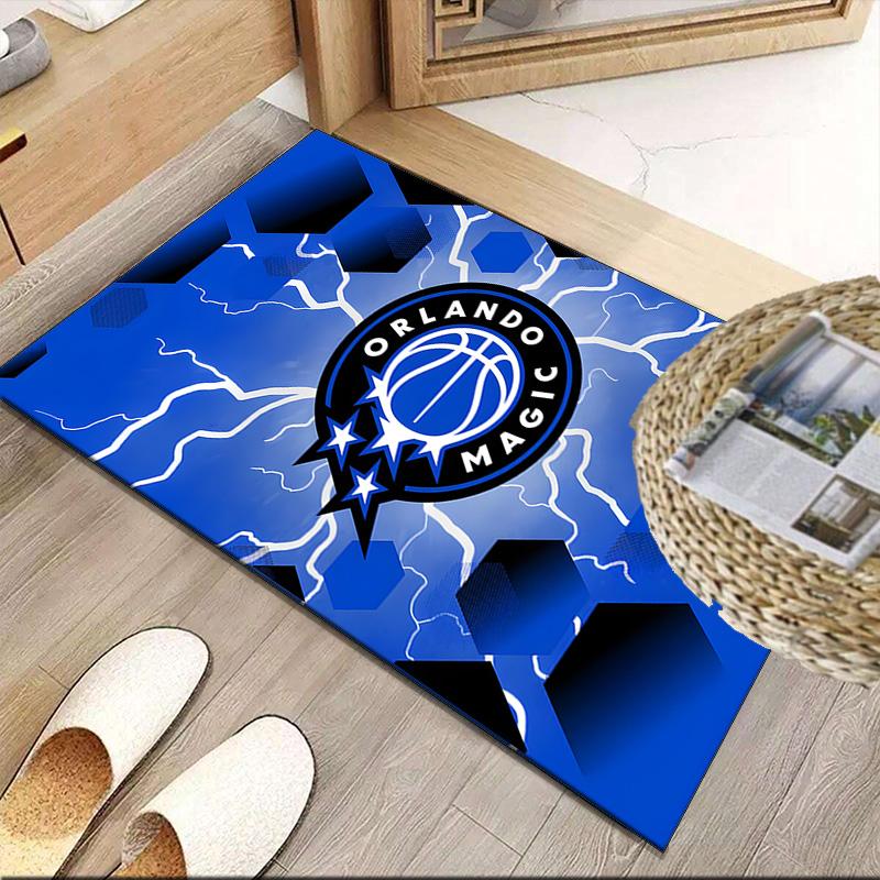 Orlando Basketball Teppich, Küchenteppiche, Yogamatte, Rutschfeste Matten, Teppich für Badezimmer, Wohnzimmer Schlafzimmer, Campingteppiche Weihnachtsgeschenk