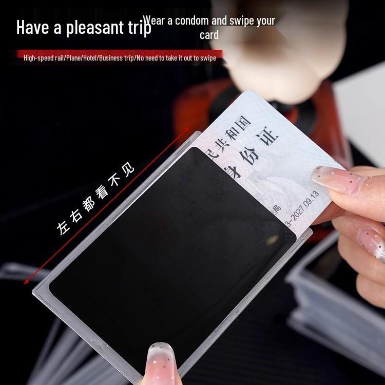 Porta-Cartão de Privacidade Dupla Face: Capa Antivazamento para Cartão de Identidade e Cartão Bancário