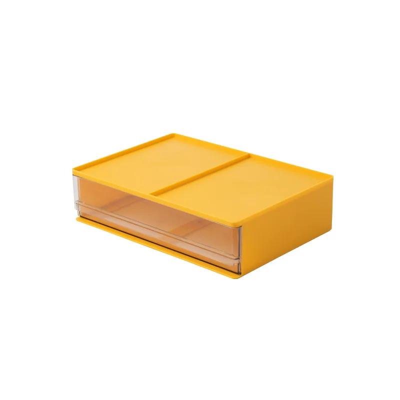 Desktop Stackable Storage Drawer Home Office Stationery A4 A5 Paper Documents Storage Box Makeup Cosmetics Organizer