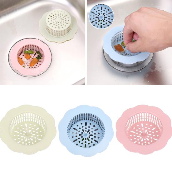 Flower Shape Sewer Drain Filter Cover Kitchen Basin Sink Strainer Waste Stopper