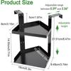 Cubicle Shelves 2 Layer Shelf Organizer Height Adjustable Indoor Cubicle Organizer With Hook For Office Home Kitchen Bathroom