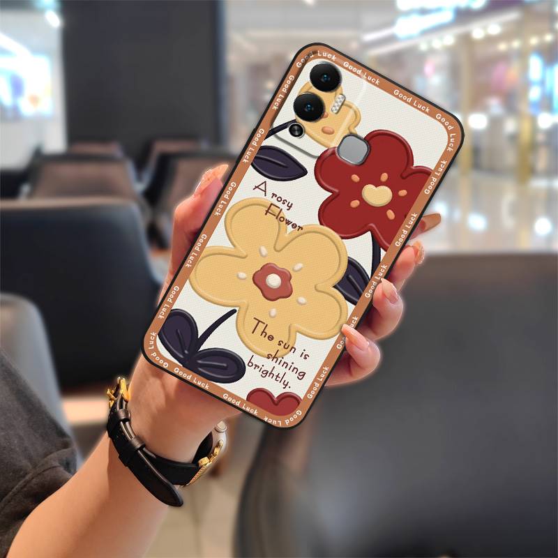Anti-knock TPU Phone Case For Infinix Hot12 Play/NFC/X6816C Full Wrap Shockproof Cute Cover Waterproof Protective