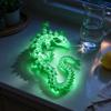 Flexible Dragon Figure for Desk Decor 3D Printed Glow in the Dark Fidget Toy, Articulated Non-toxic Plastic Toy Desktop Ornament Kids and Adults,