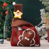Festival Santa Druckstoff Geschenksäcke Stilvolle Waschbare Weihnachtsstrumpf Füllung Für Büro Zuhause Schule Veranstaltung Und Familienfeiern