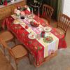 Christmas Tablecloth Holiday Wedding Party Table Cover Festive Craft Decor