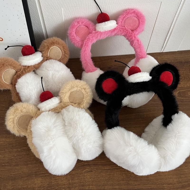 Furry and Warm Plush Ear Warmer for Winter Outdoor Activities Keep You Warm in Cold Weather for Skiing
