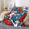 1pc Colorful Characters Pattern Blanket Warm, Cozy, And Soft, Suitable for Sofas, Beds, Cars, And Office Use.Perfect for Camping And Travel, Making It