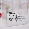 Transparent Acrylic High-Capacity Piggy Bank - No Withdrawal, Online Celebrity Style for Adults and Students.