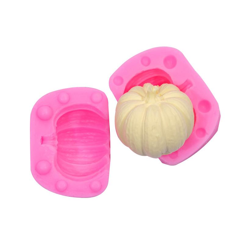 4pcs, Autumn Harvest Chocolate Mold, 3D Silicone Mold, Pumpkin Maple Leaf Shape Candy Mold, Fall Season Fondant Mold, For DIY Cake Decorating Tool