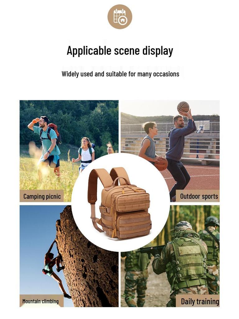 Spot 9L Taktischer Multifunktions-3P-Rucksack: Mini Fitness & Mode Sport Schultertasche zum Wandern