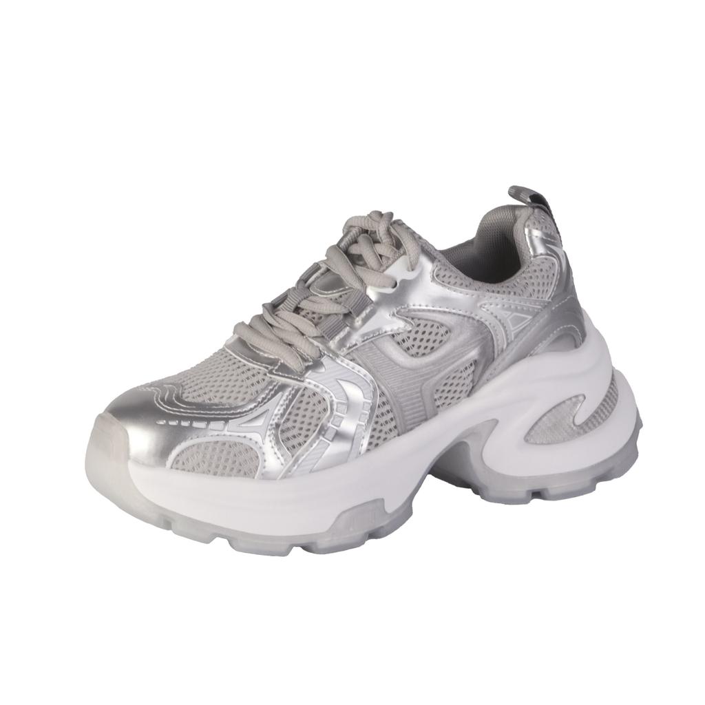 Grape mother comfortable thick-soled dad shoes sports shoes summer light models women's color matching design women's shoes soft soles are not tired
