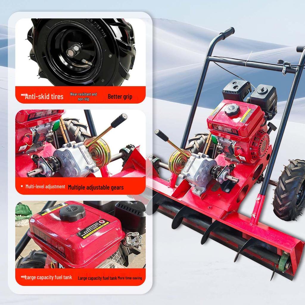 Jiaolong Spiral Snow Sweeper: Efficient Hand-Push Road Snow Removal Equipment
