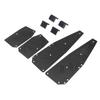 Motorcycle Footboard Steps Durable Increased Stability Comfort Replacement for Aprilla SR GT200 GT125 Black