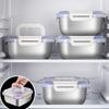 Stainless Steel Food Preservation Box Leakproof Lunch Box Food Storage Box  Camping Picnic