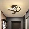 Led Ceiling Light Black And White Chandelier Decoration For Corridors Bedrooms