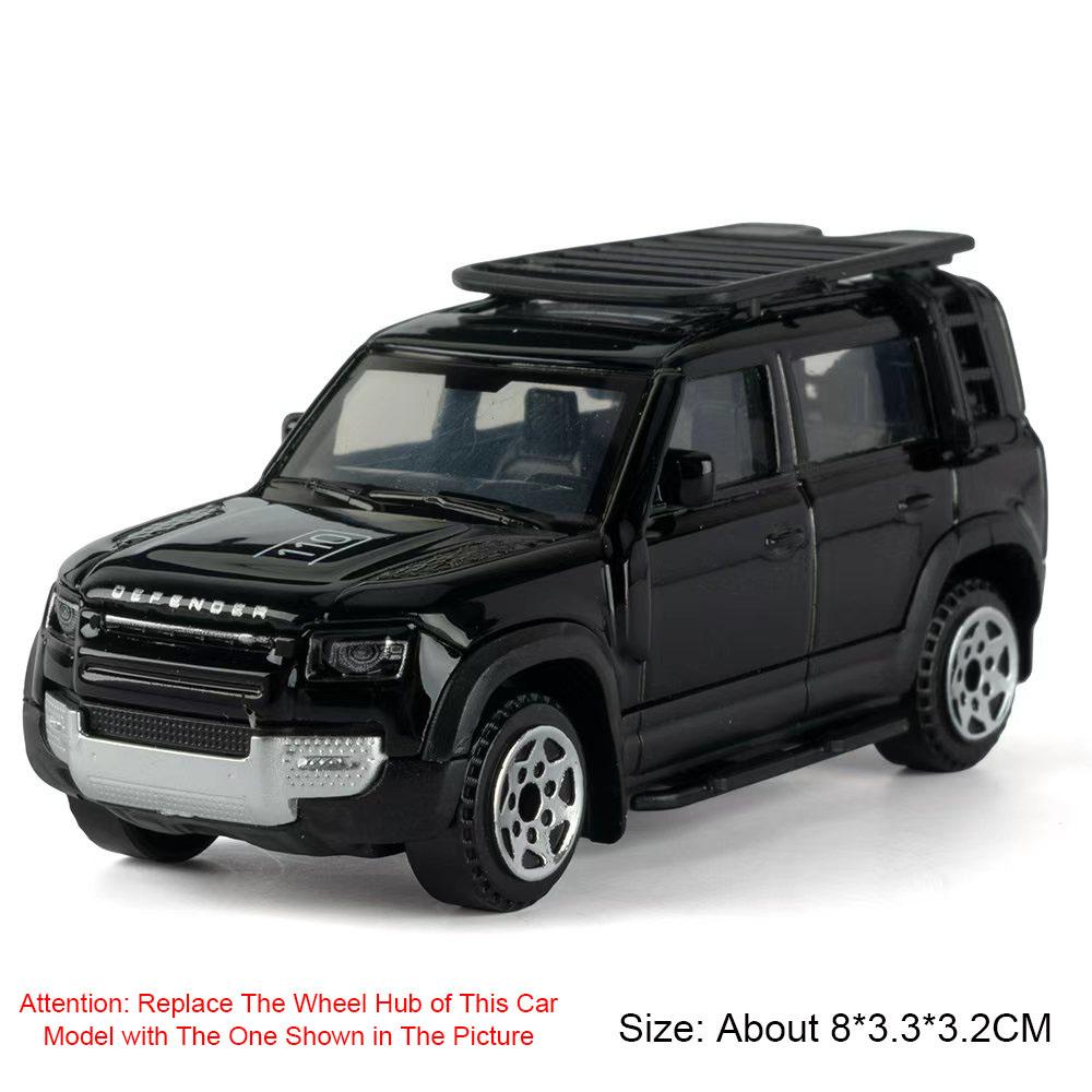 1:64 Land Rover Defender 110 Car Model Toy Alloy Diecast Shock Absorption Miniature Vehicles Models Boy Gifts Collection