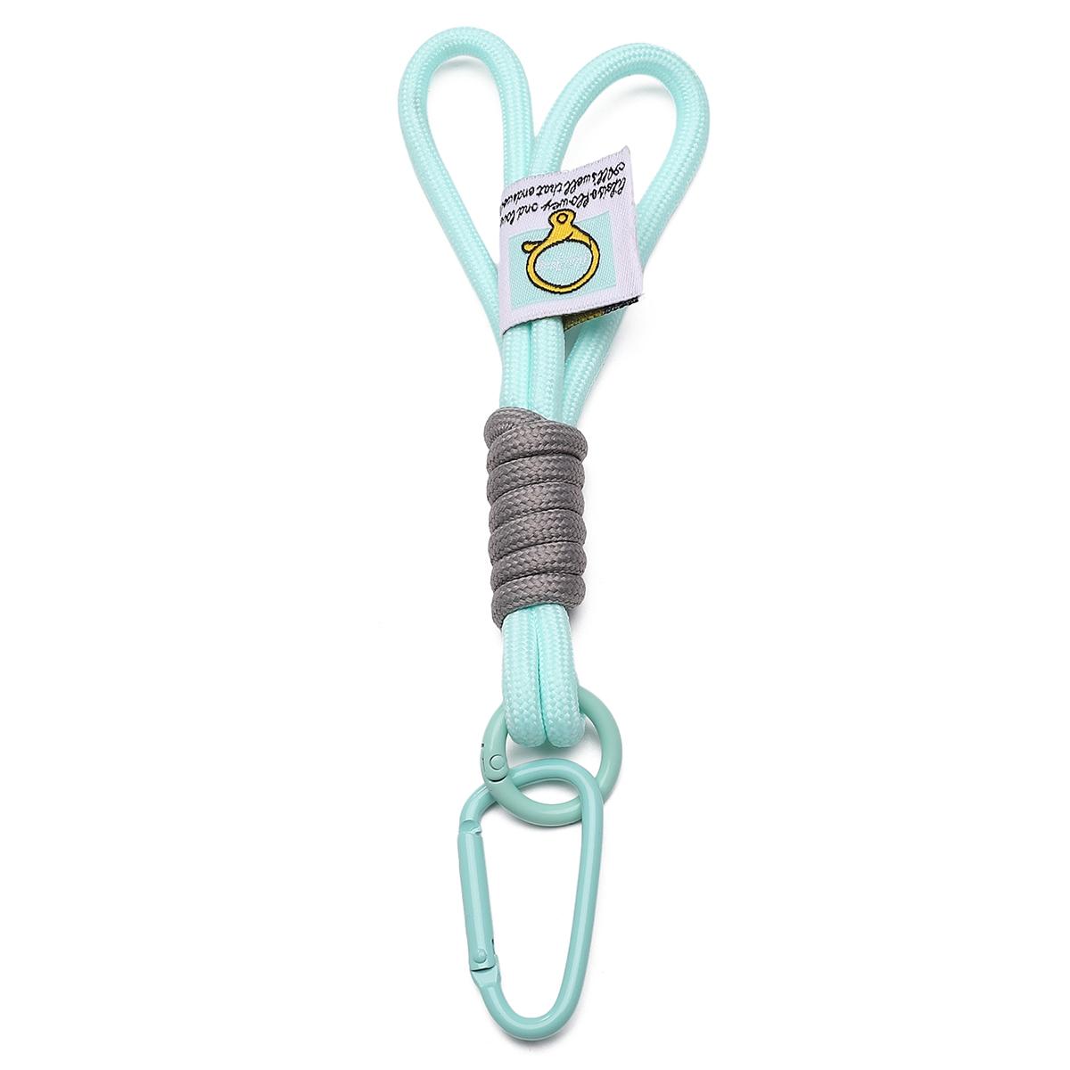 

Сплав+Нейлоновый плетеный брелок с цветными блоками для DIY аксессуаров для сумки светло-синий