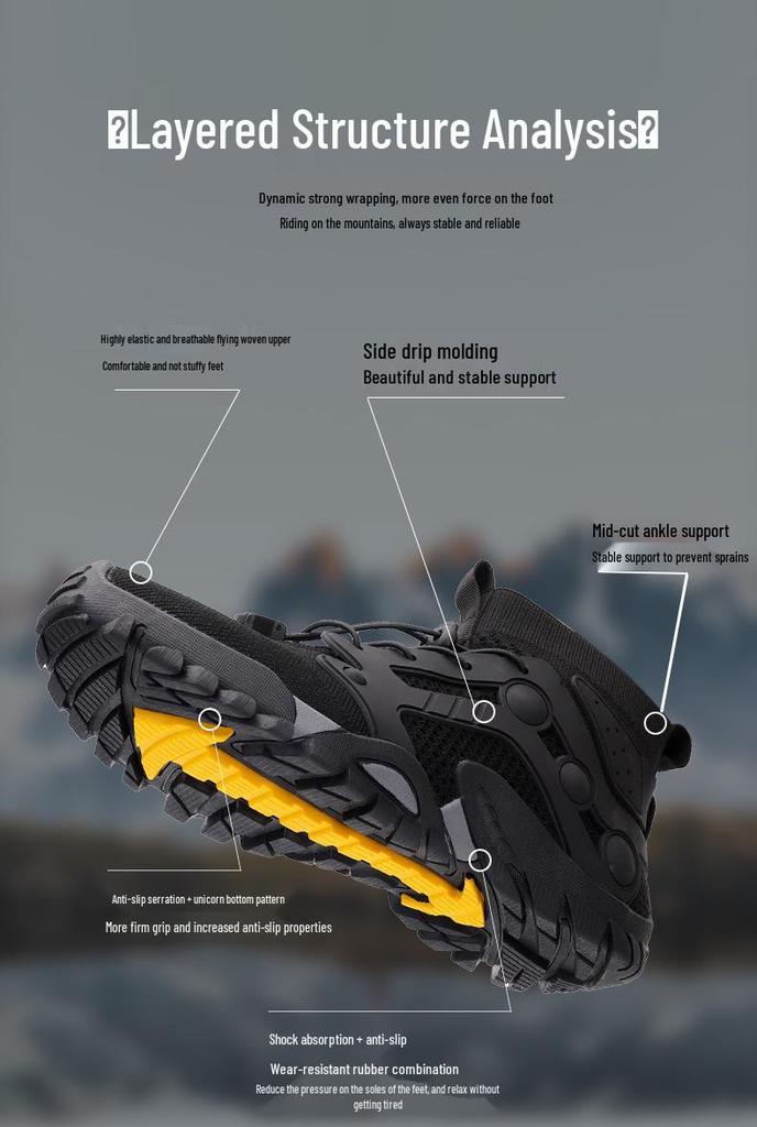 Lightweight Off-road Anti-slip Hiking & Water-crossing Fitness Shoes