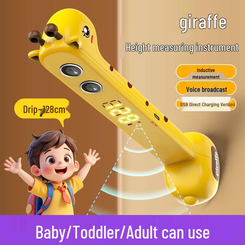 Smart Infrared Height Measuring Ruler for Children and Babies at Home