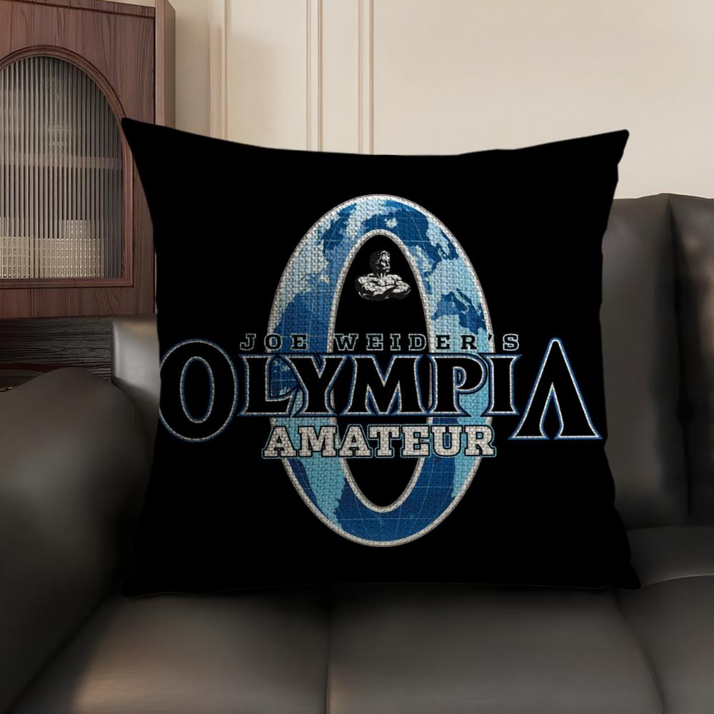Brand M-Mr. O-Olympia Cushion Cover Summer Breathable Linen Organic Fabric Double-Sided Printing Sofa Pillow Case Home Decor