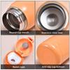 360ml Cute Thermos Cup Kids Pocket Cup Stainless Steel Thermal Coffee Mug Vacuum Flask Insulated Hot Water Bottle Kids Gift
