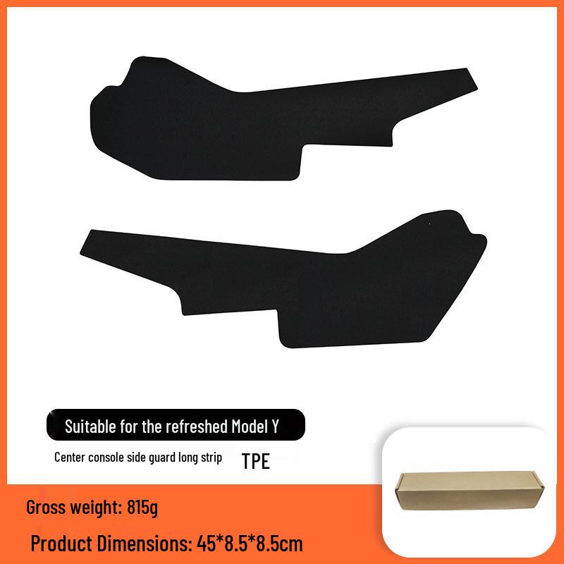 Tesla Model Y/YL Center Console Anti-Kick Pads - Thickened Protector for Driver & Passenger Sides Refreshed Model 3