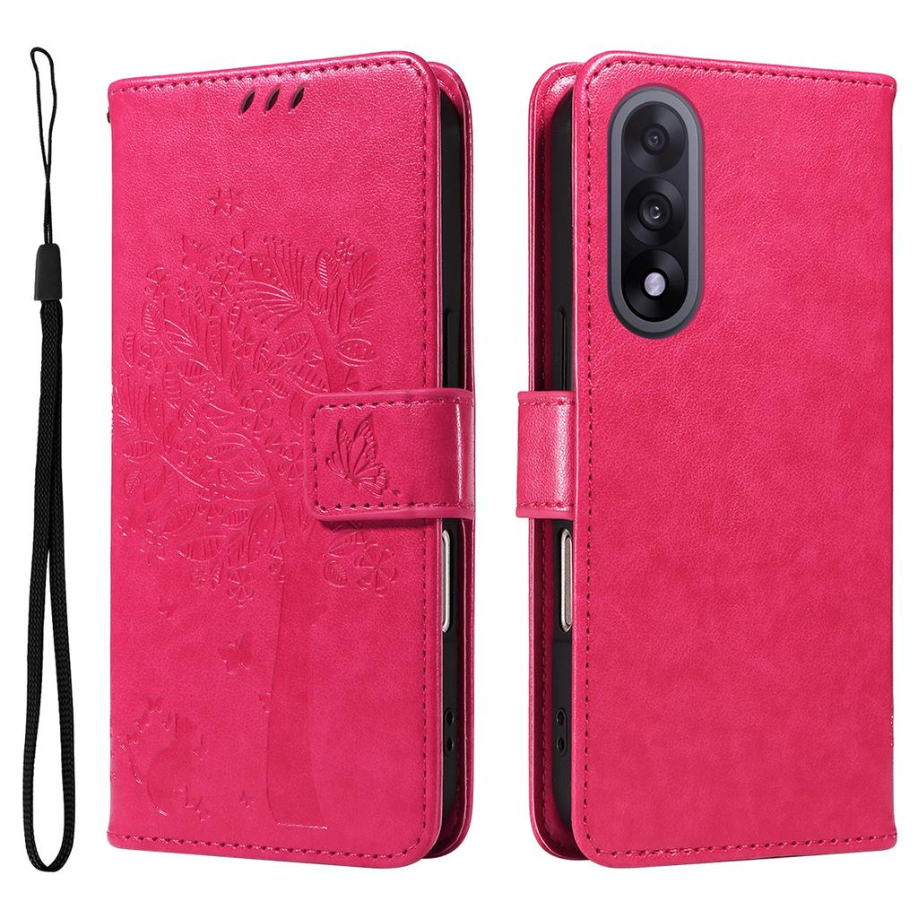 For OnePlus Nord 5 5G/OnePlus Ace 5 Ultra 5G Phone Case with Stand Cat Tree Pattern Leather Wallet Mobile Cover