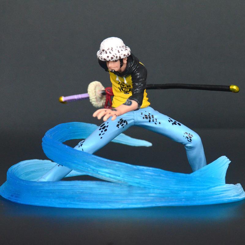 4Pcs/Set Anime One Piece Trafalgar Law Charlotte Scratchmen PVC Action Figure Statue Doll Collection Model Toys Gift