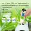 7 in 1 TDS ORP Salt Temperature Meter Digital Meter Water Quality Tester for Hydroponic Meter Portable