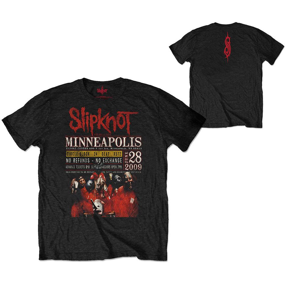 Slipknot Unisex Adult Minneapolis 09 T-Shirt