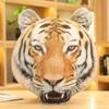 Printed Simulation Tiger Head Plush Stuffed Toy Animal Cushion Soft Backrest