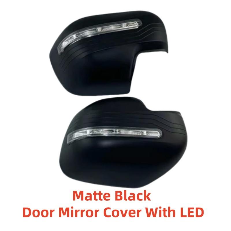 Car ABS Matte black Rearview Accessories Plated For Nissan Navara NP300 D23 2015 2016 2017 2018 Door Mirror Cover With LED