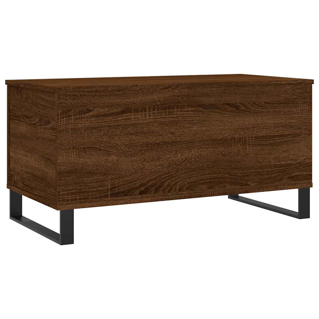 Vidaxl Coffee Table, Brown Oak, 90X44.5X45 Cm
