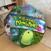 1pc My Singing Monsters Themed High-quality Umbrella,Automatic Opening and Closing Umbrella,Multi-functional Umbrella G0811258